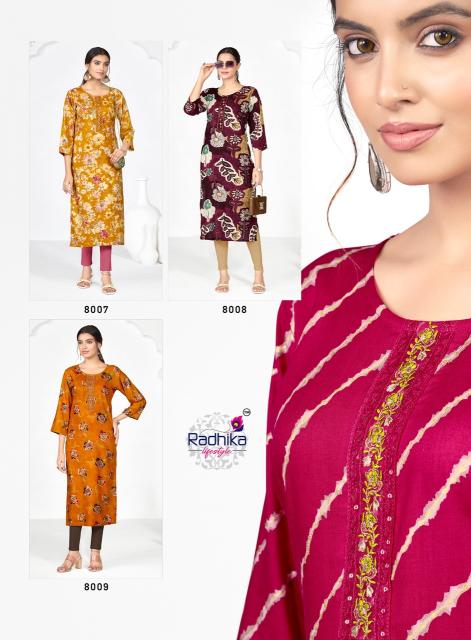 Radhika lifestyle alisha vol 8 wholesale prices of jaipuri kurti